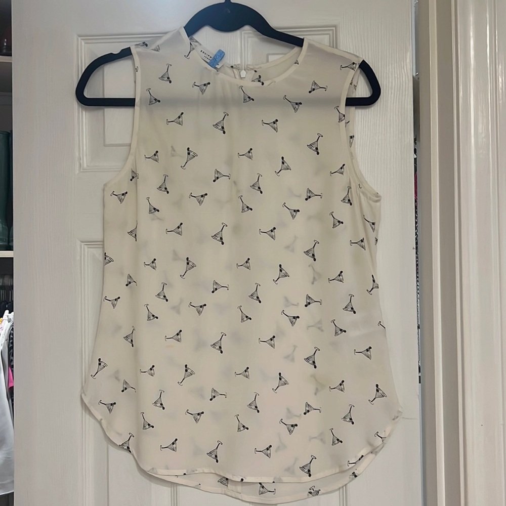 Equipment XS Martini Silk Top